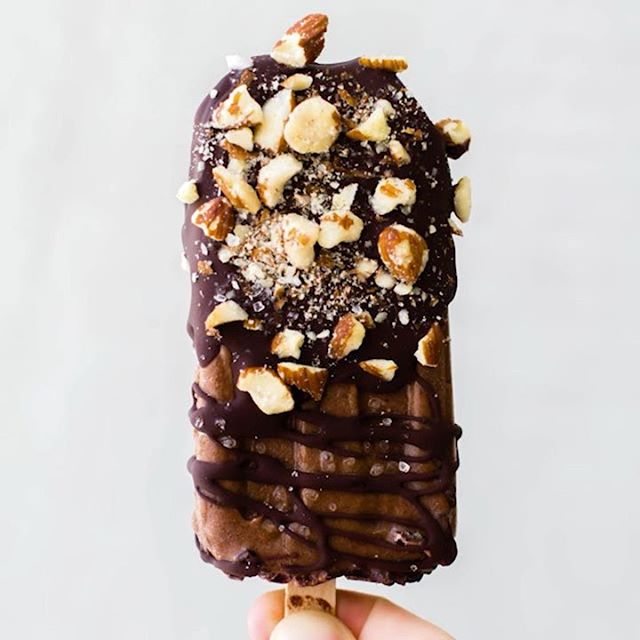 Almond Coated Chocolate And Sea Salt Ice Cream Pops Recipe The Feedfeed