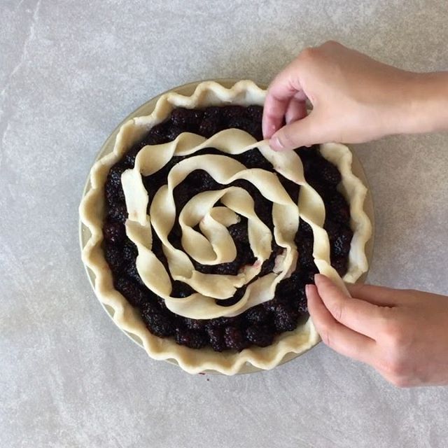 Berry Pie With Swirled Ribbon Crust by pastrywithjenn Quick & Easy