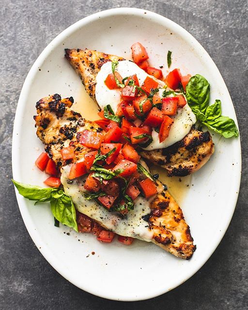 Grilled Chicken Topped With Bruschetta Inspired Tomatoes by ...