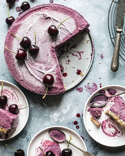 Frozen Berry Smoothie Cake Recipe The Feedfeed