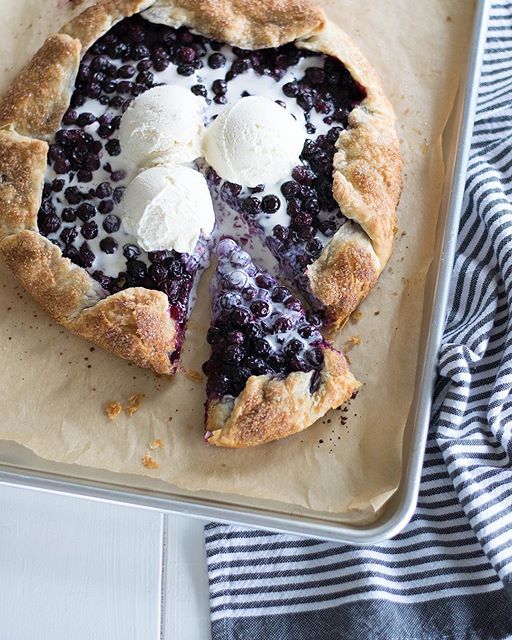 Blueberry & Goat Cheese Galette Recipe The Feedfeed