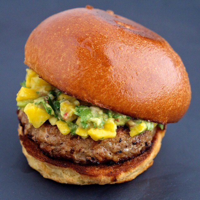 Southwest Turkey Burgers with Guacamole - Sweet Peas and Saffron