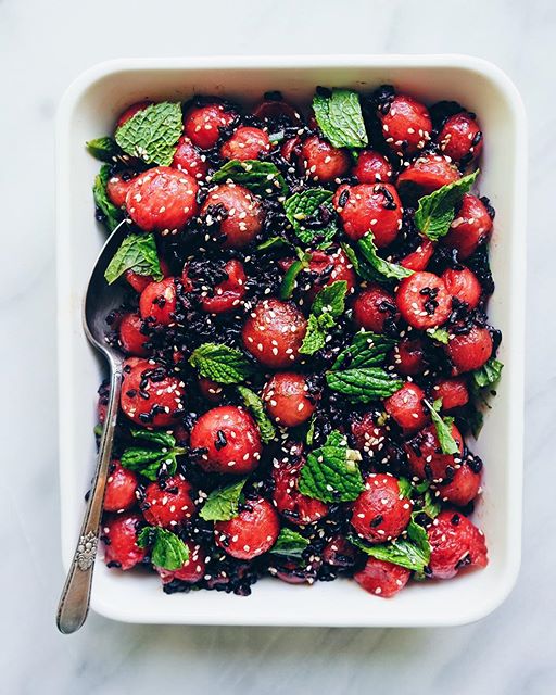 Watermelon And Black Rice Salad by alison__wu | Quick & Easy Recipe ...