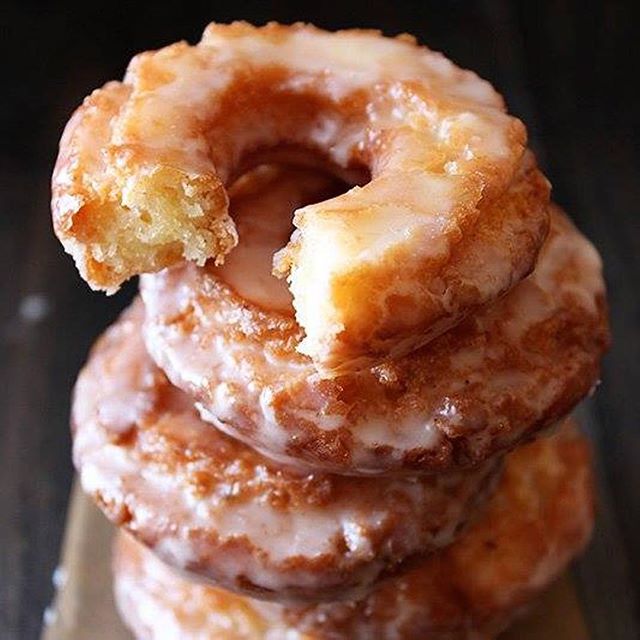 Glazed Old Fashioned Sour Cream Doughnuts by handletheheat | Quick