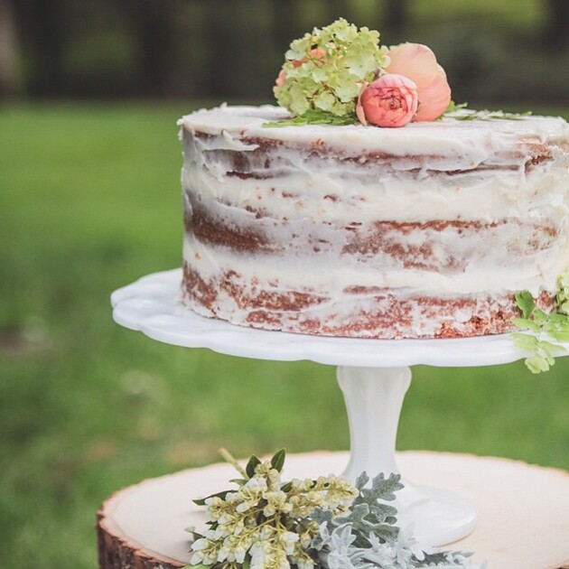 Chocolate Olive Oil Cake with Berries and Edible Flowers by