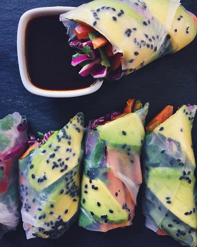 Veggie Rolls With Sesame Soy Dipping Sauce by capersandkindness | Quick ...