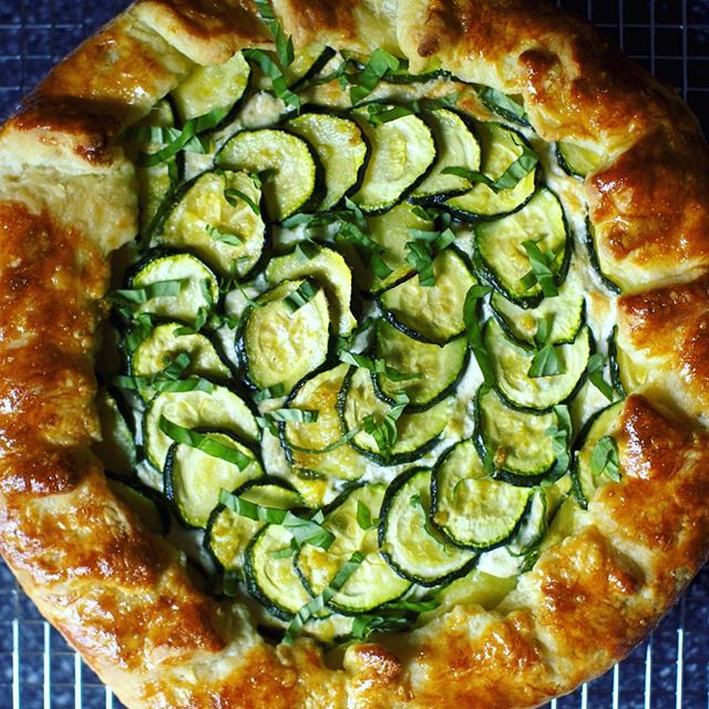 Savory Basil Ricotta And Zucchini Galette Recipe The Feedfeed