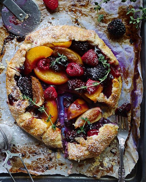 Summer Berry And Peach Galette Recipe The Feedfeed