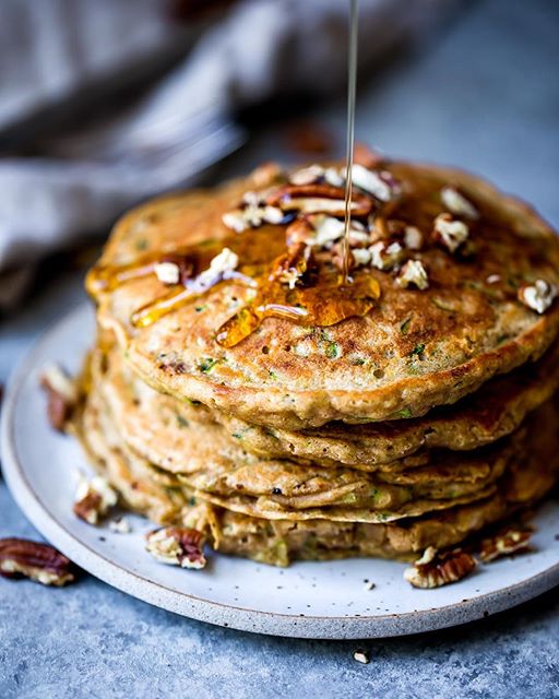 Zucchini Bread Pancakes The Feedfeed