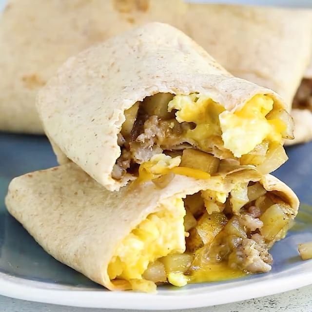 Make Ahead Breakfast Burritos by fitfoodiefinds Quick & Easy Recipe