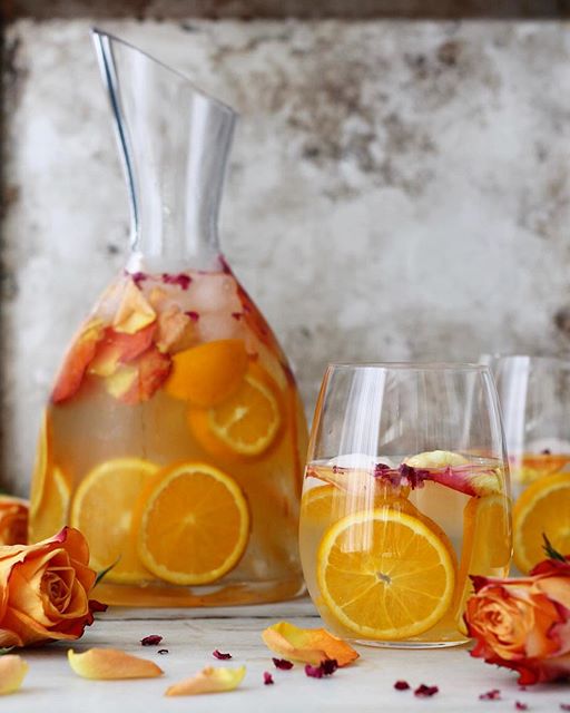 Orange Rose Infused Water Recipe The Feedfeed