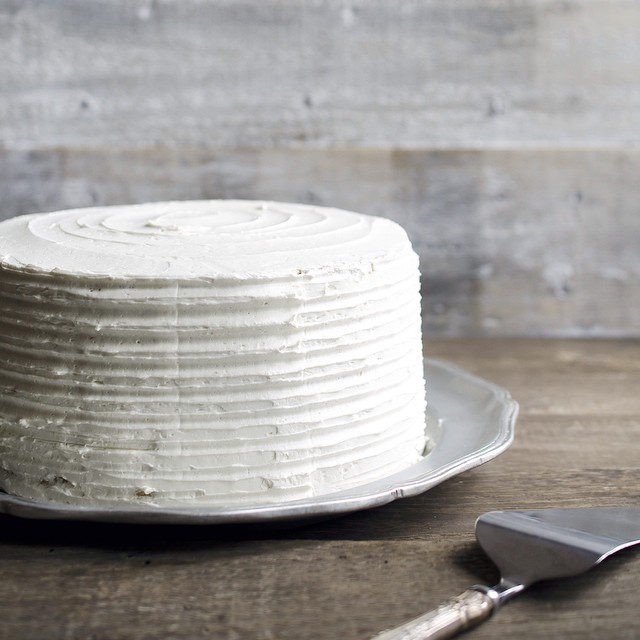 Triplelayer Brown Butter Bourbon Cake With Salted Bourbon Frosting