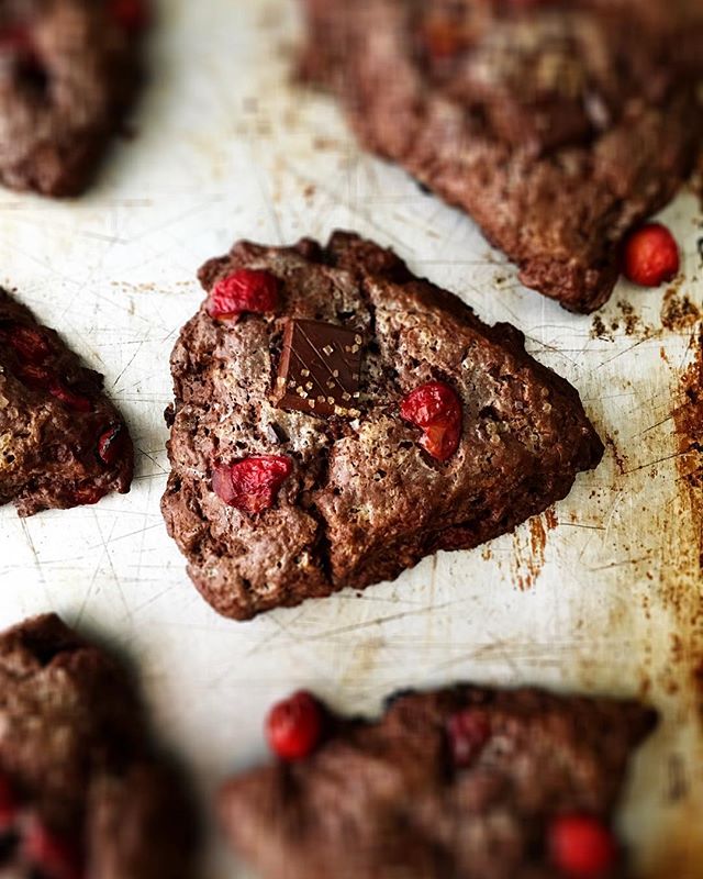 Sour Cherry Chocolate Scones by sweetsugarbean | Quick & Easy Recipe ...