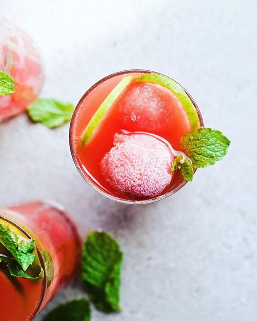 Watermelon Coconut Water With Frozen Watermelon Balls by sugarsalted Quick & Easy Recipe The