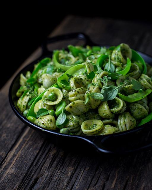 Garden Herb Pesto Pasta Recipe The Feedfeed