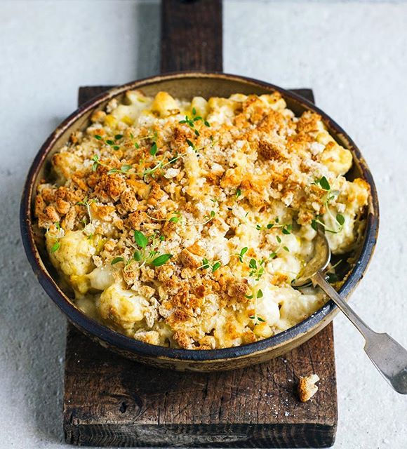 Cheesy Baked Cauliflower And Leek Gnocchi by fromthekitchen Quick
