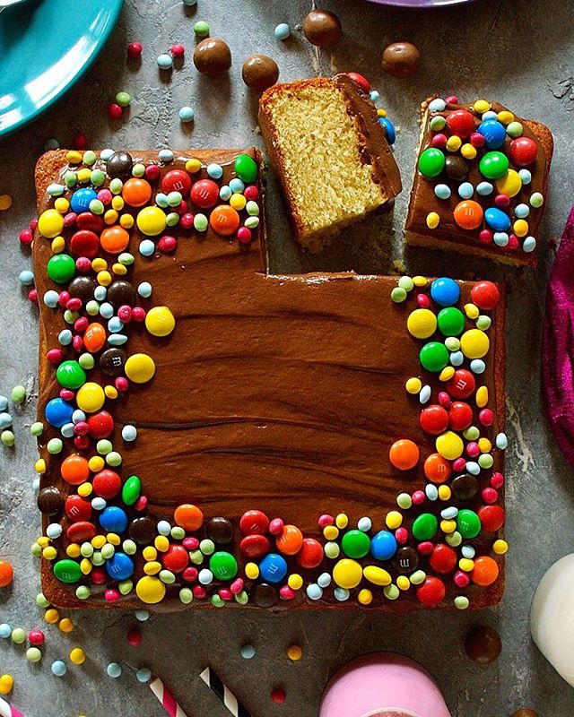 Vanilla Cake With Chocolate Ganache Frosting Recipe The Feedfeed