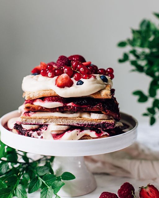 Pancake Cake With Mixed Berries by tuuliatalvio Quick & Easy Recipe The Feedfeed