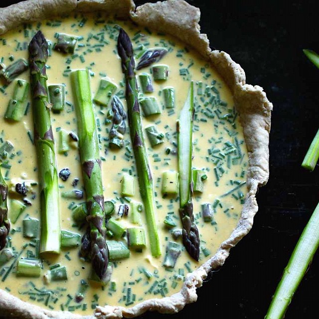 Asparagus, Goat Cheese And Bacon Tart Recipe The Feedfeed