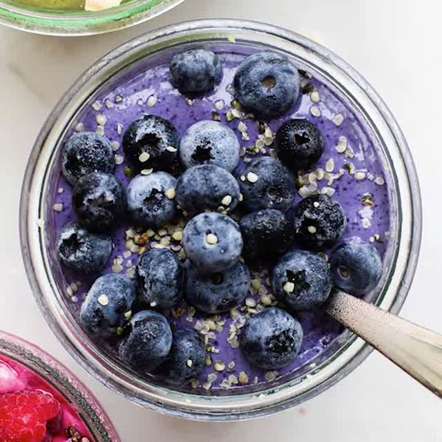 Smoothie Bowls Three Ways - Blueberry, Raspberry And Pineapple Recipe ...