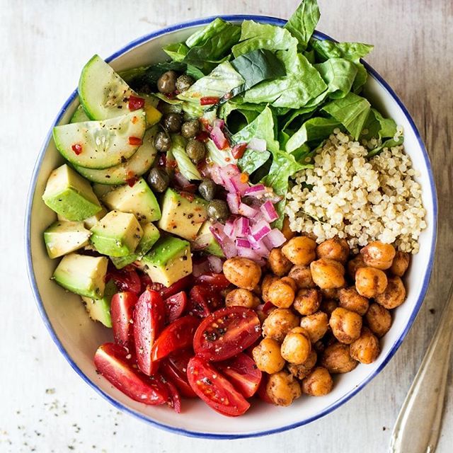 Quinoa Bowl With Spiced Chickpeas Recipe The Feedfeed