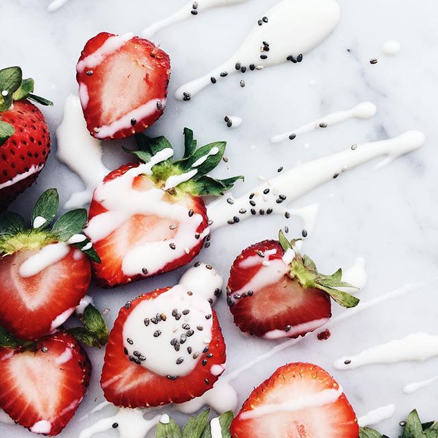 Coconut Yogurt Dipped Strawberries Recipe The Feedfeed