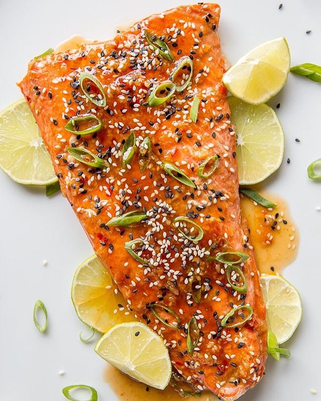 Baked Salmon With Sweet Chili Garlic Sauce Recipe By Meghan The Feedfeed