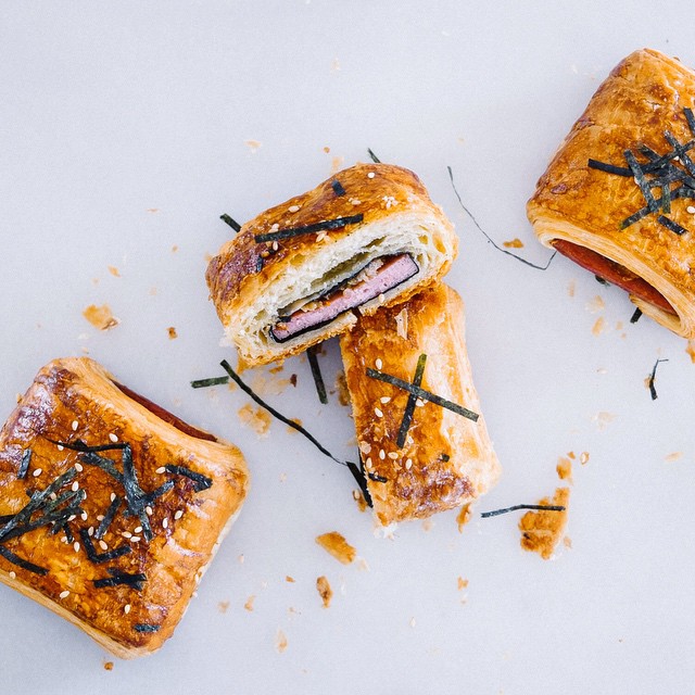 Shoyu Soy Sauce, Sugar Spam And Kimchi Mususbi Croissants Recipe The