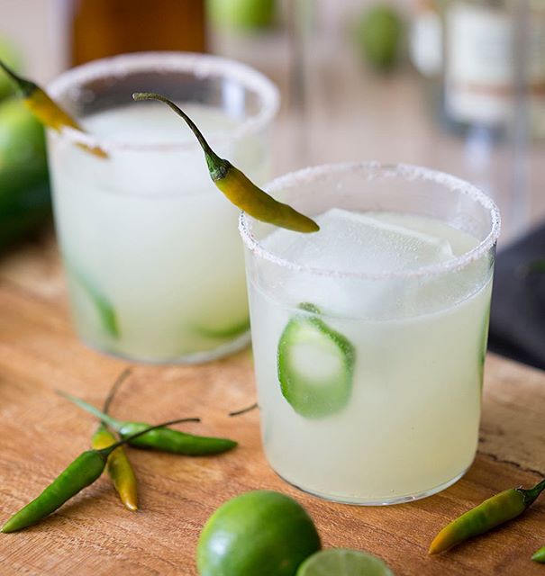 Jalapeño And Thai Chili Margaritas Recipe | The Feedfeed