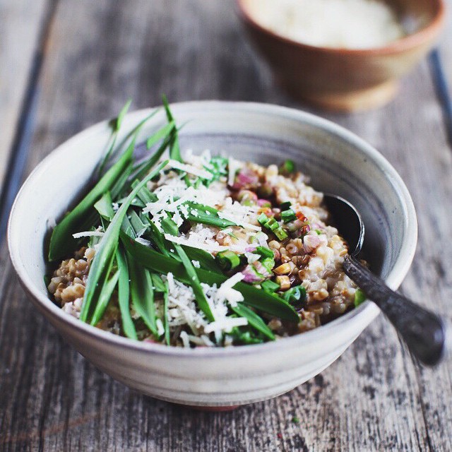 Savory Oats With Ramps, Parmesan And Tamari Recipe The Feedfeed