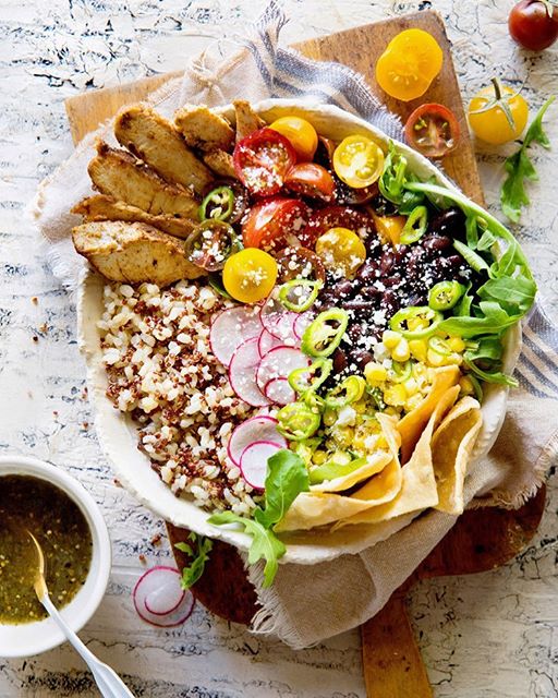 Chicken And Quinoa Taco Bowls Recipe The Feedfeed