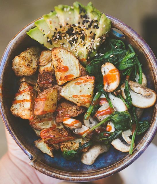 roasted potato bowl