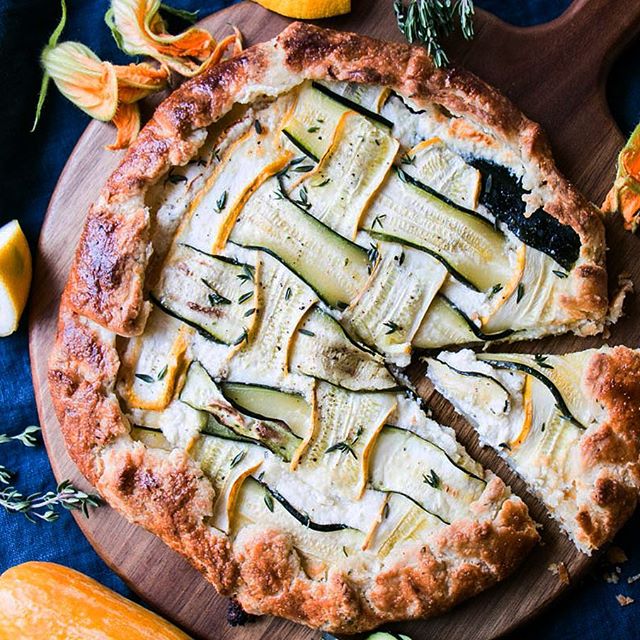 Zucchini, Feta And Thyme Galette Recipe | The Feedfeed