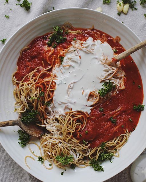 Pasta With Creamy Tomato Sauce-image