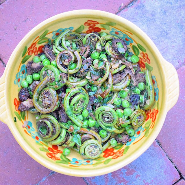 Sauteed Fiddlehead Ferns Recipe | The Feedfeed