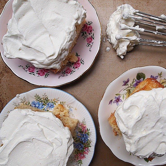 Tres Leches Cake With Whipped Cream by chezlarae Quick & Easy Recipe