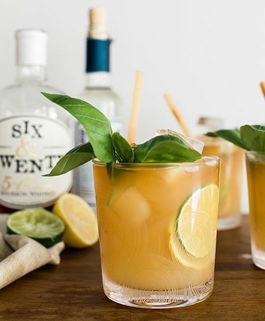 Basil Bourbon Citrus Smash Recipe The Feedfeed