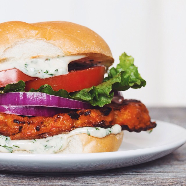 Vegan Buffalo Cauliflower Sandwich With Ranch Sauce Recipe The Feedfeed