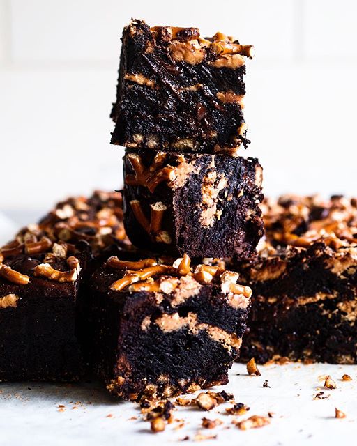 Chocolate Peanut Butter Pretzel Slices by buttermilkpantry Quick