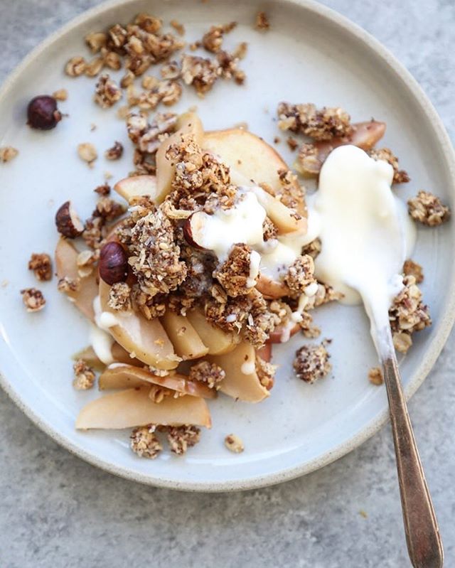 Apple Crisp With Glutenfree Hazelnut Crumble Recipe The Feedfeed