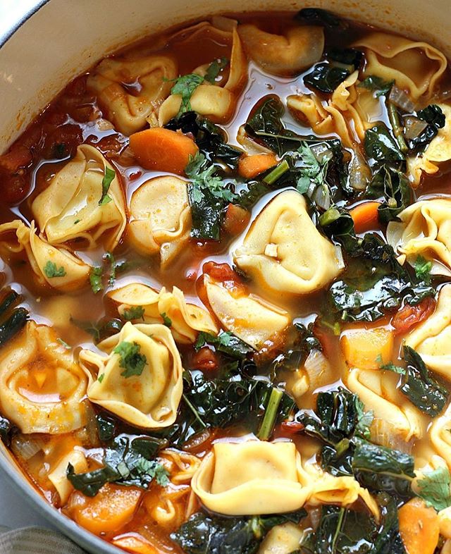 Comforting Vegetable Tortellini Soup Recipe | The Feedfeed