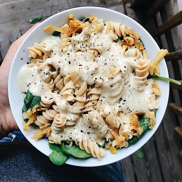 Tahini Lemon Alfredo Pasta by gatherednutrition Quick & Easy Recipe
