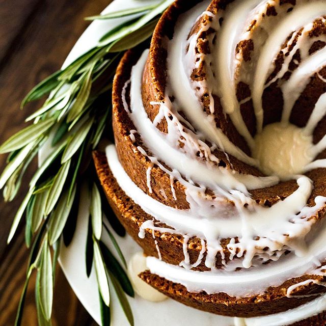 Gingerbread Bundt Cake with Maple Cinnamon Glaze - Ahead of Thyme