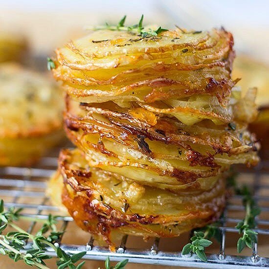 Crispy Cheesy Potato Stacks. - Half Baked Harvest