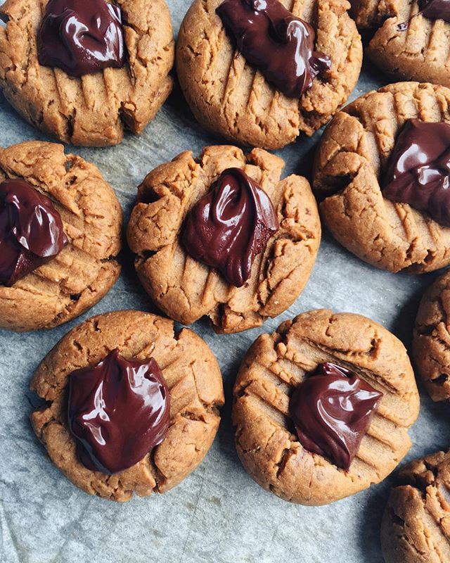 Peanut Butter And Dark Chocolate Cookies Recipe The Feedfeed