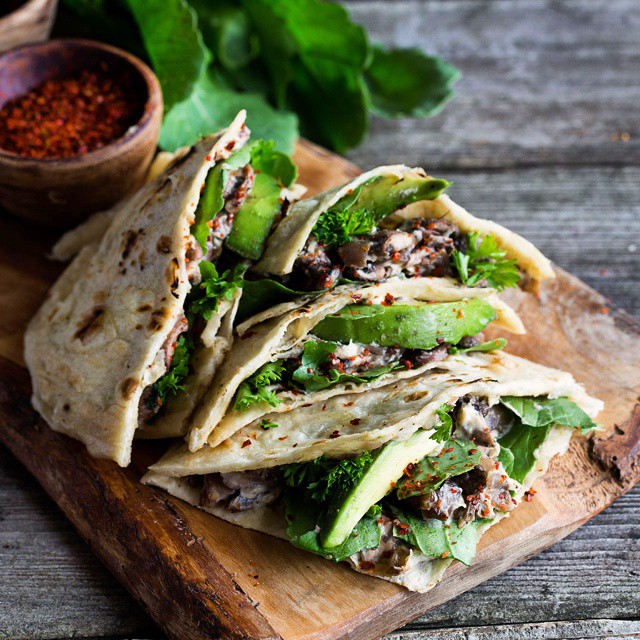 Portobello And Avocado Quesadillas Recipe The Feedfeed