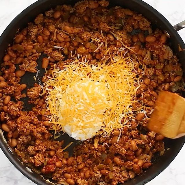 Turkey Chili Cheese Dip by fitfoodiefinds Quick & Easy Recipe The