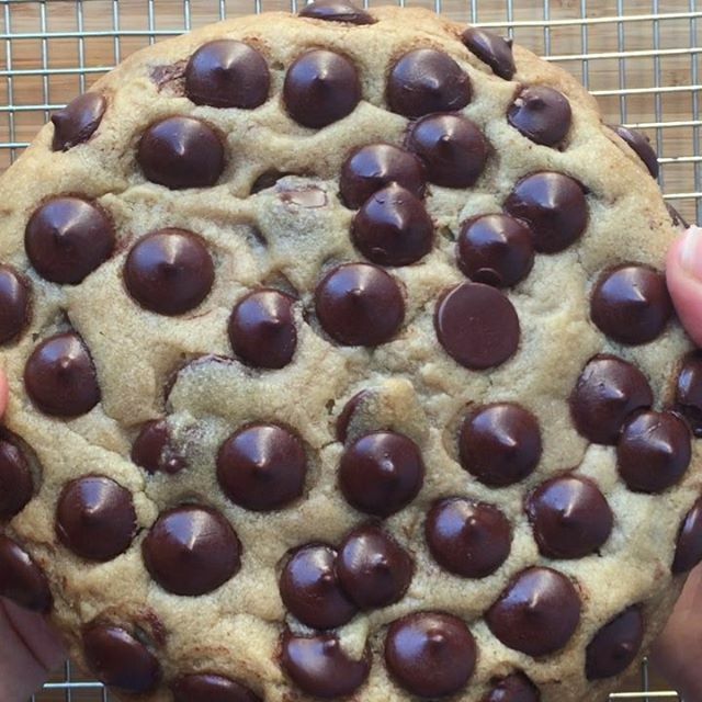 Giant Stuffed Chocolate Chip Cookie Recipe By Wendy Kou I Food Travel The Feedfeed