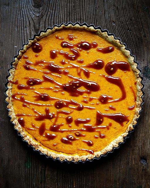 Pumpkin Short Crust Tart With Coriander Caramel Recipe By Meike Peters The Feedfeed