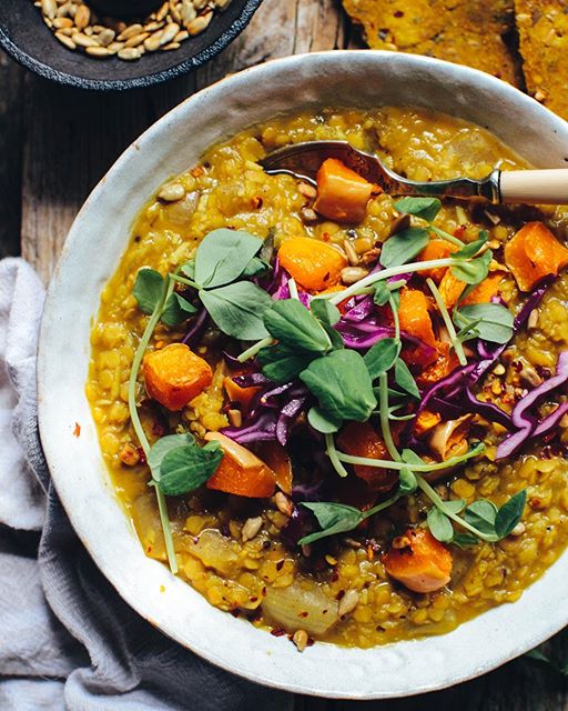Lentil And Coconut Dal With Sunflower Seeds Recipe | The Feedfeed